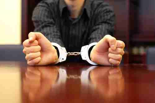 Man In Handcuffs, Concept Of Decatur Criminal Defense Attorney