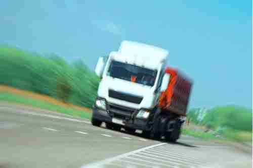 Large Truck Driving Fast, Concept of Druid Hills Truck Accident Lawyer