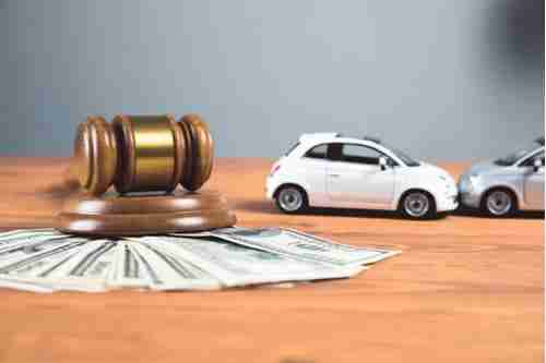 North Decatur Car Accident Lawyer Concept, Toy Cars With Judge Gavel
