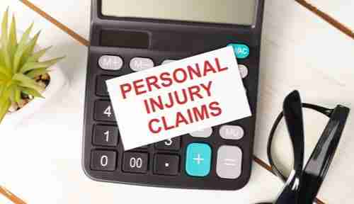 Calculator and Words Personal Injury Claims