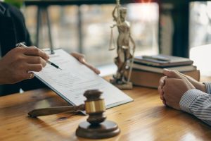 man speaking with a dui lawyer